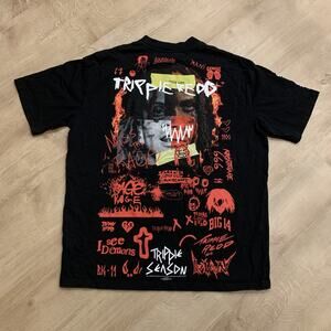 Trippie Redd 1400 BooHoo Oversized T-Shirt Men's Small S Black Miss The Rage